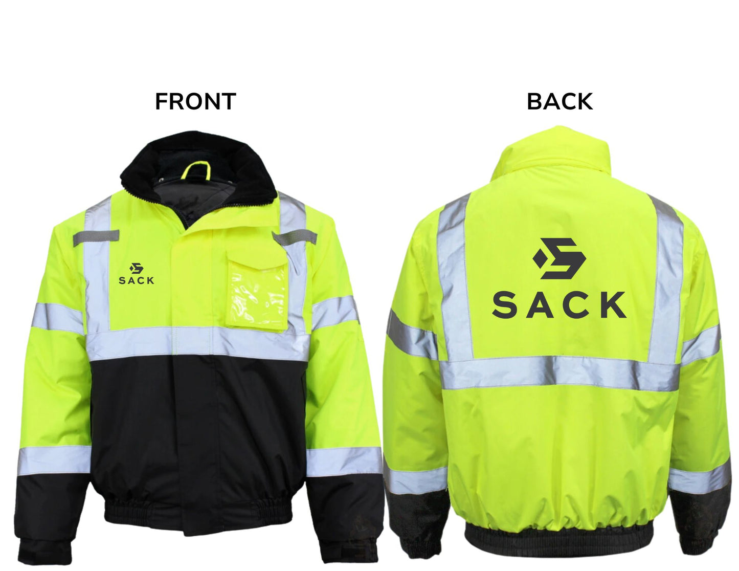 Hi Vis Class 3 Safety Bomber Jacket