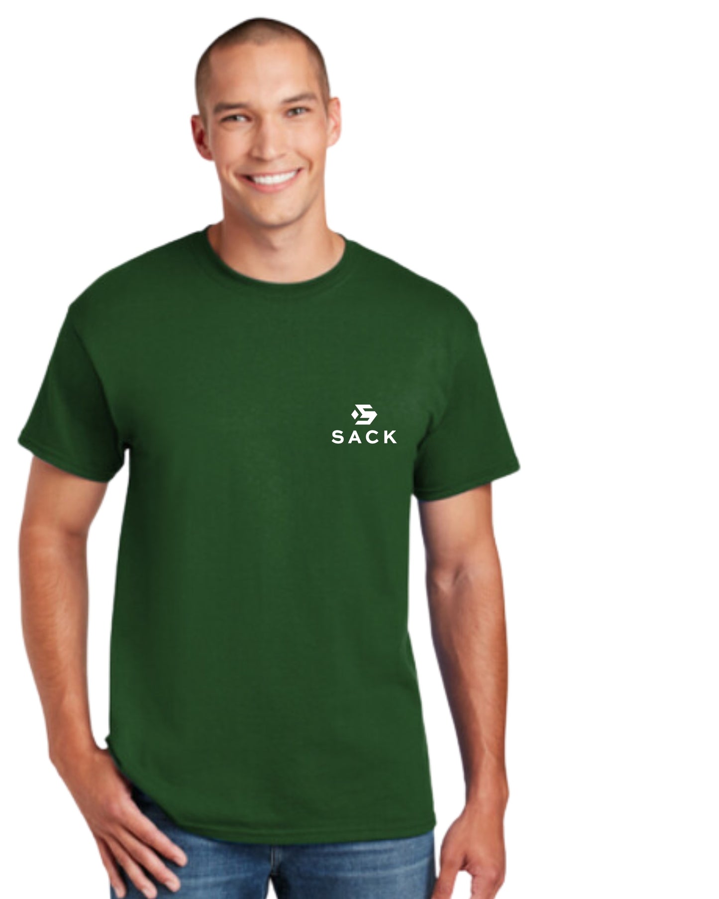 Sack Short Sleeve T-Shirt-Dark Green